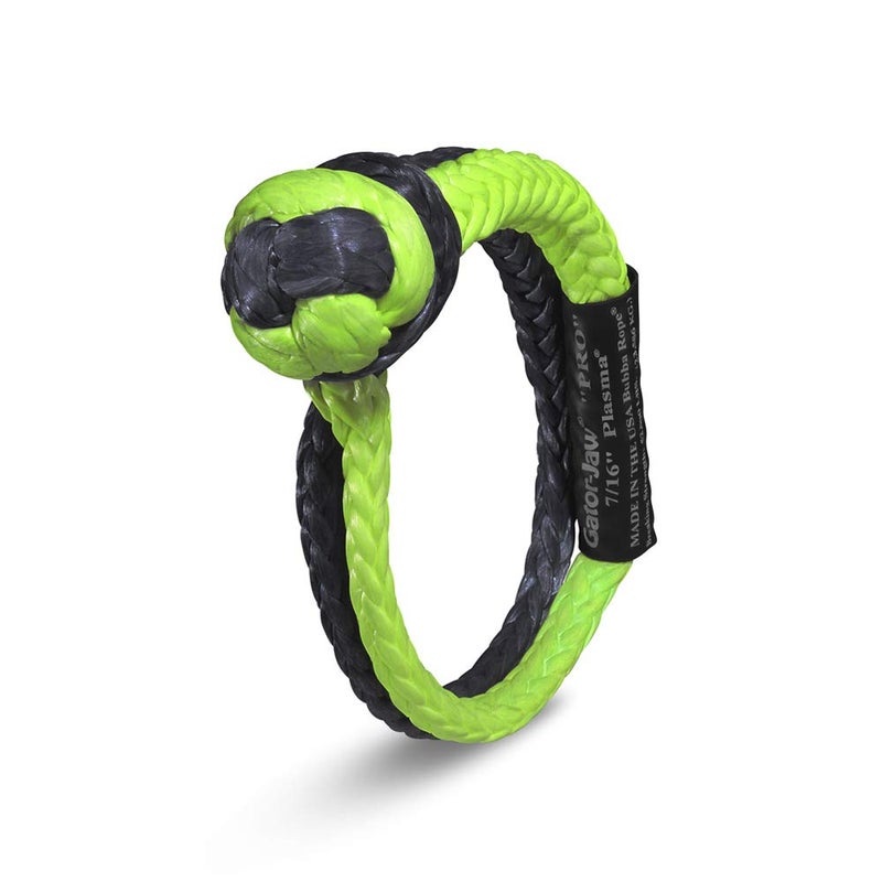 Bubba Rope Gator-Jaw PRO Synthetic Shackle, 7/16â€ â€“ Heavy-Duty Vehicle Tow Shackle: Max 52,300 lbs. Capacity - Green - Image 1